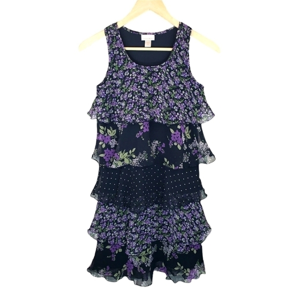 LIMITED TOO Multi Tier Floral Dress Size 14 - Picture 1 of 6